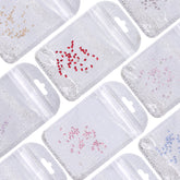Oval Shape Multi Colors Small Size Glass Beveled Flat Back Fancy Rhinestones For Nail Art WholesaleRhinestone
